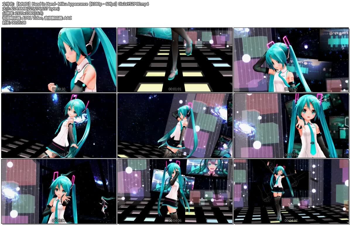 【MMD】Hand in Hand- Miku Appearance【1080p・60fps】0ix2aYS2PCE.mp4